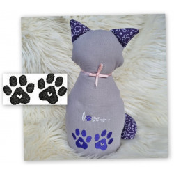 Stickdatei - Pfoten Herzen